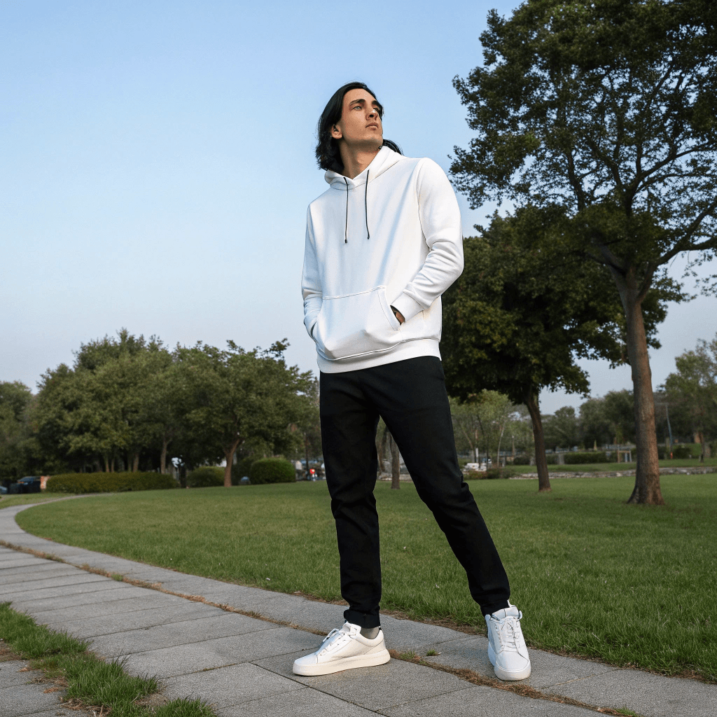White Oversized Hoodie - Seassons
