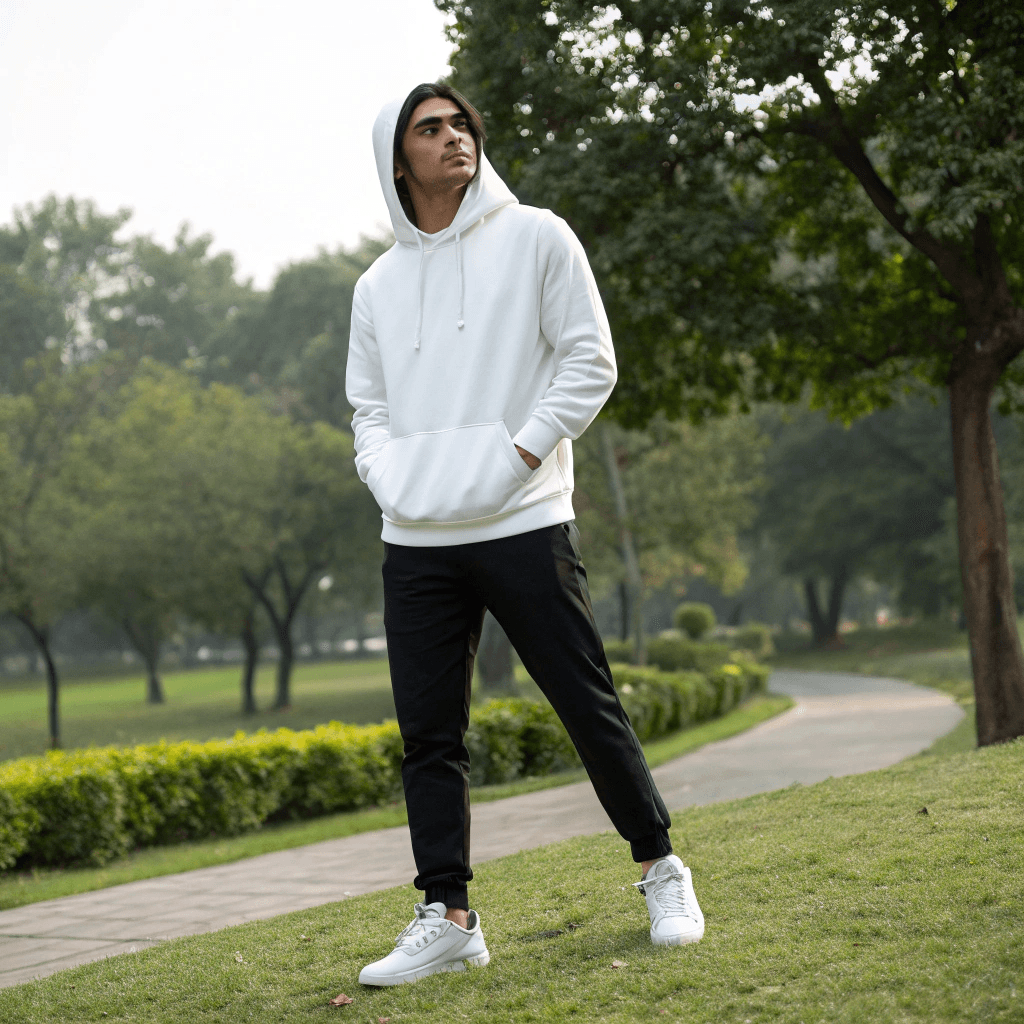 White Oversized Hoodie - Seassons