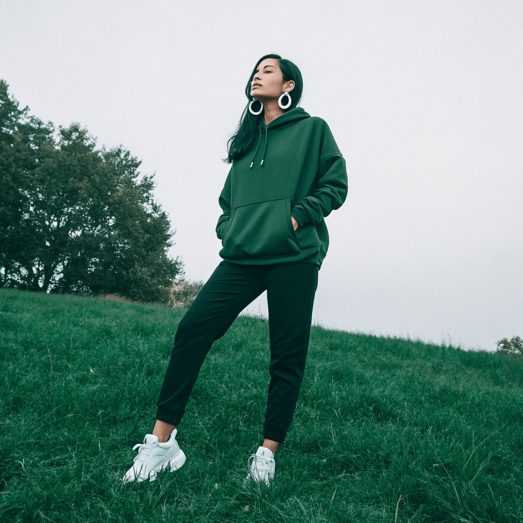 Green Oversized Hoodie - Seassons