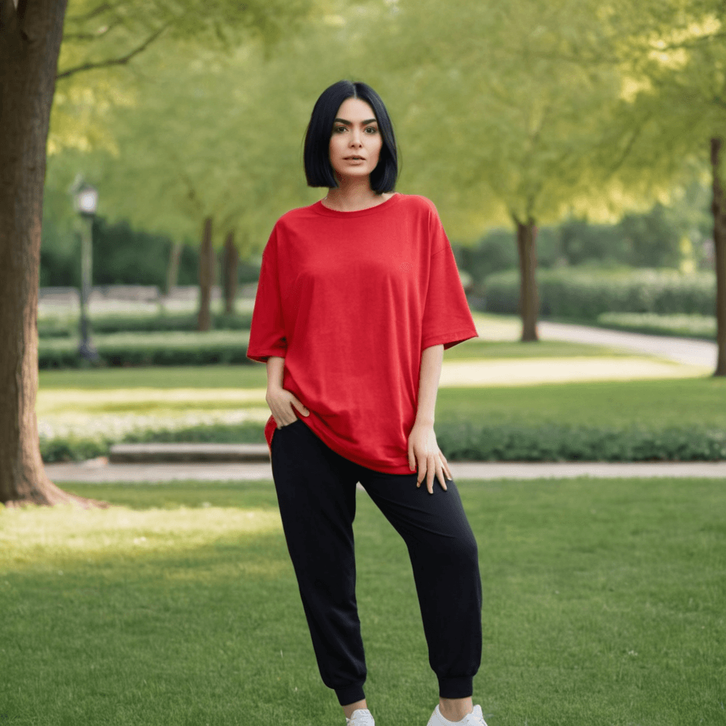 Red Oversized Tshirt - Seassons