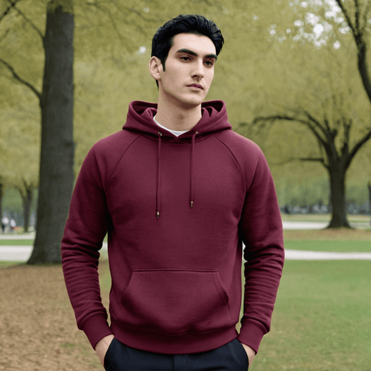 Basic Maroon Hoodie - Seassons
