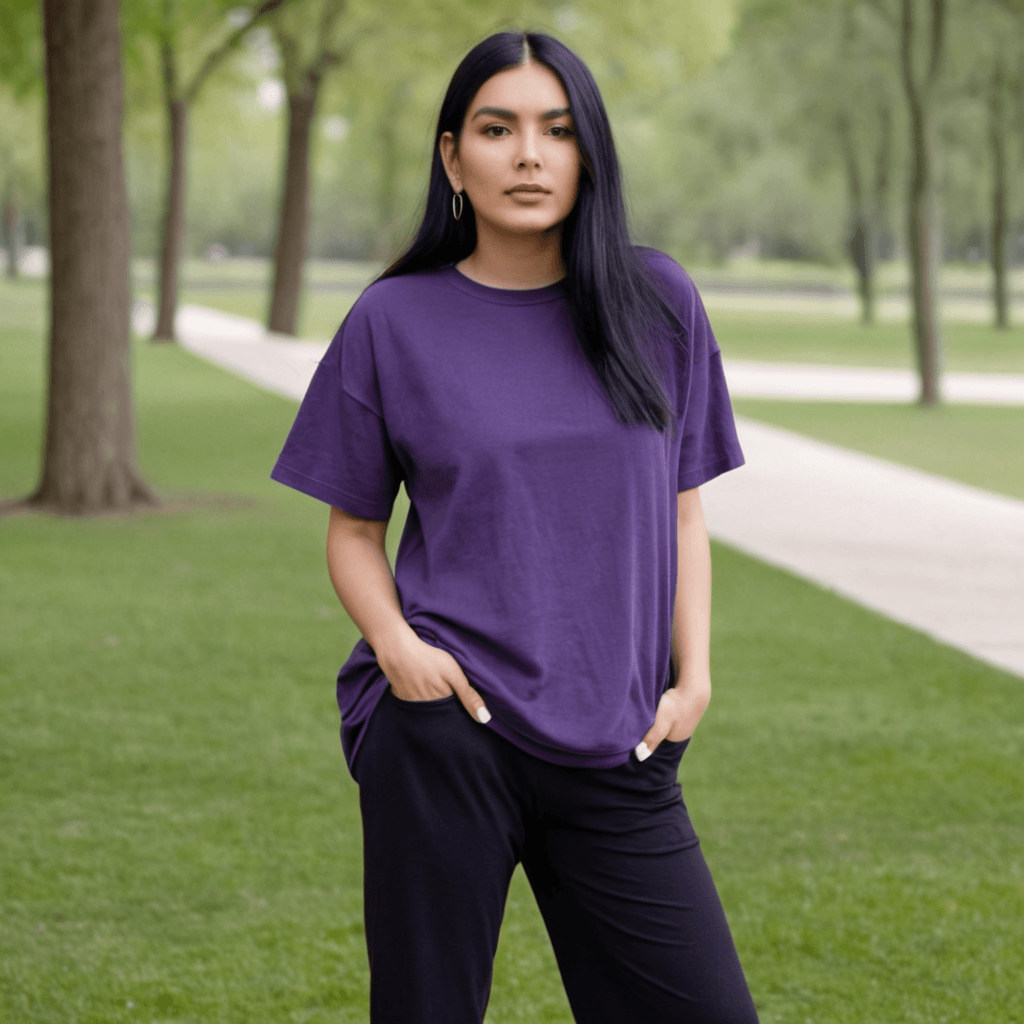 Purple Oversized Tshirt - Seassons