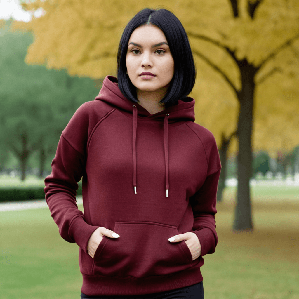 Basic Maroon Hoodie - Seassons