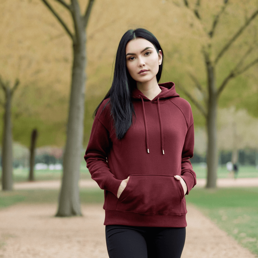Basic Maroon Hoodie - Seassons
