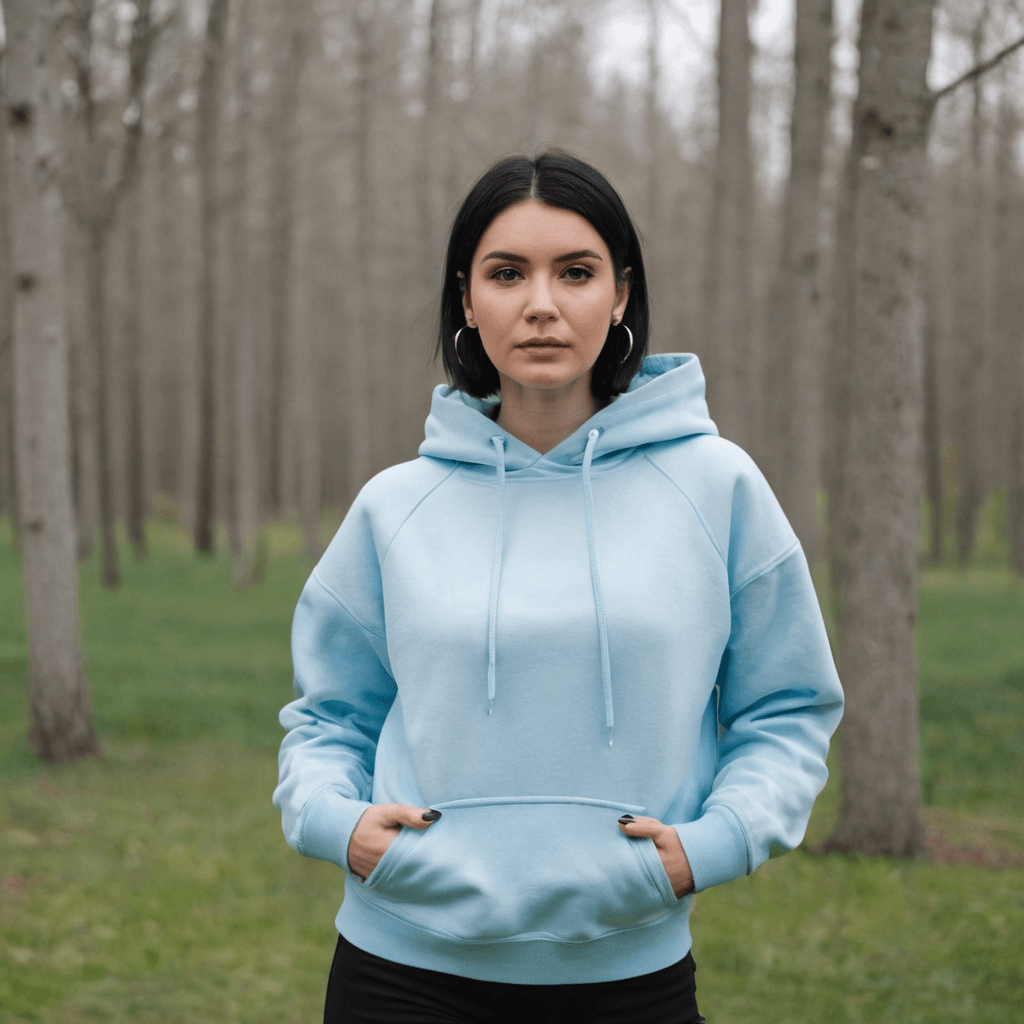 Basic Baby Blue Hoodie - Seassons