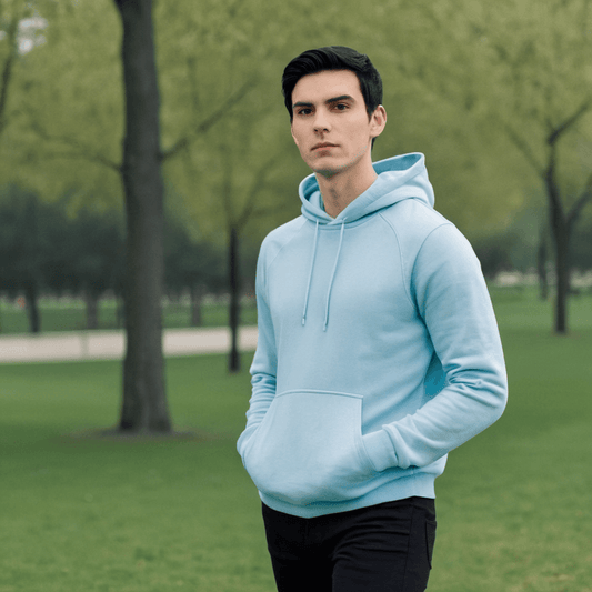 Basic Baby Blue Hoodie - Seassons
