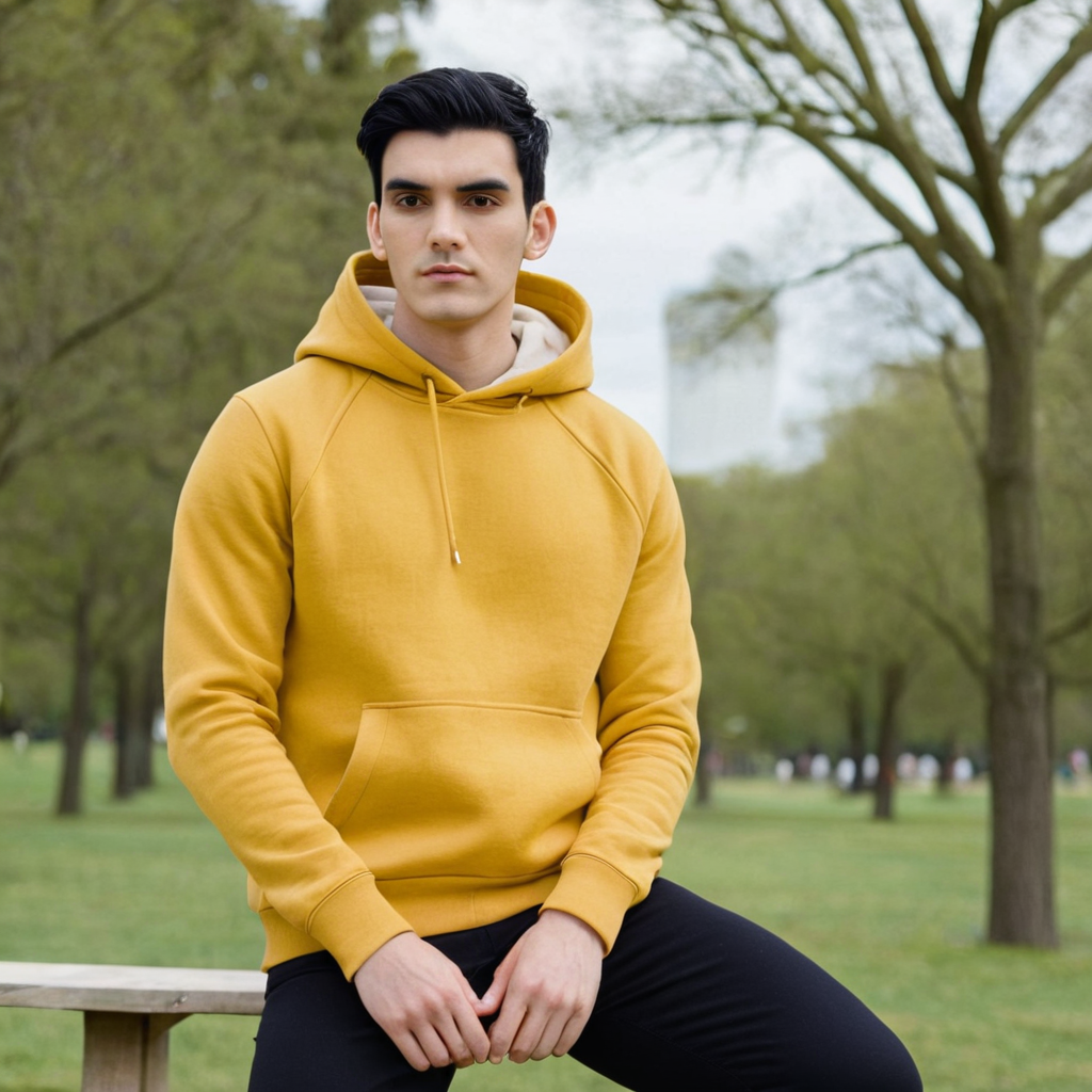 Basic Mustard Yellow Hoodie - Seassons