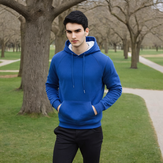 Basic Royal Blue Hoodie - Seassons