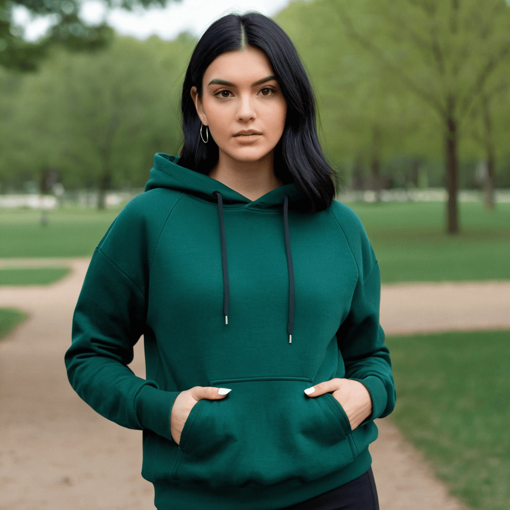 Basic Green Hoodie - Seassons