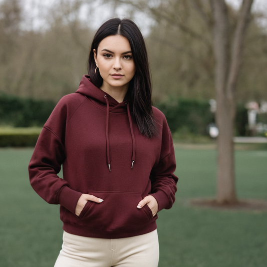 Maroon Oversized Hoodie