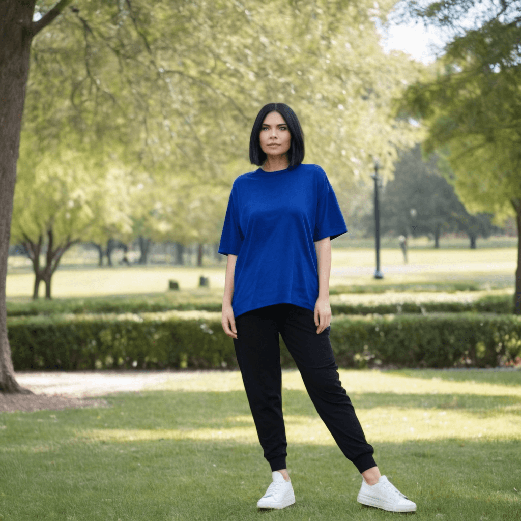 Royal Blue Oversized Tshirt - Seassons