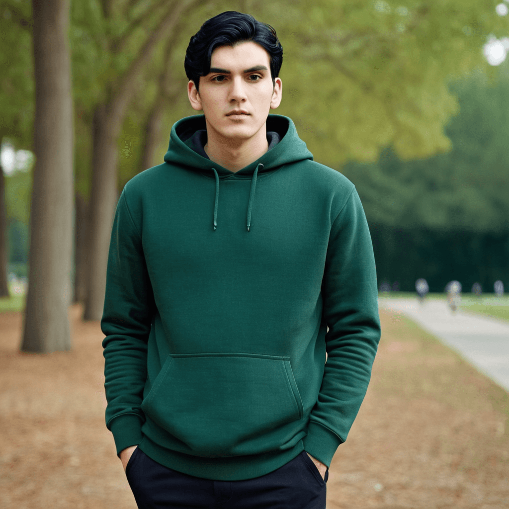 Basic Green Hoodie - Seassons