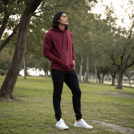 Maroon Oversized Hoodie - Seassons