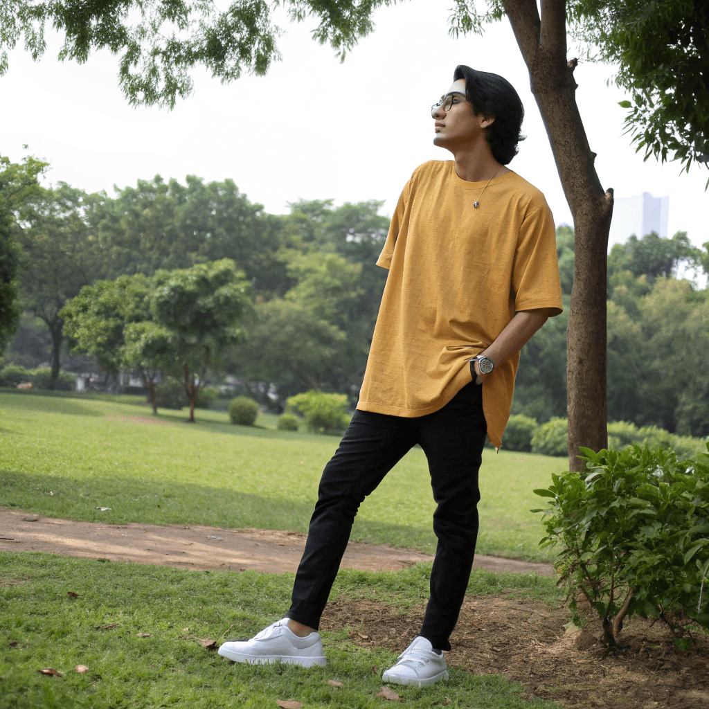 Mustard Yellow Oversized Tshirt - Seassons