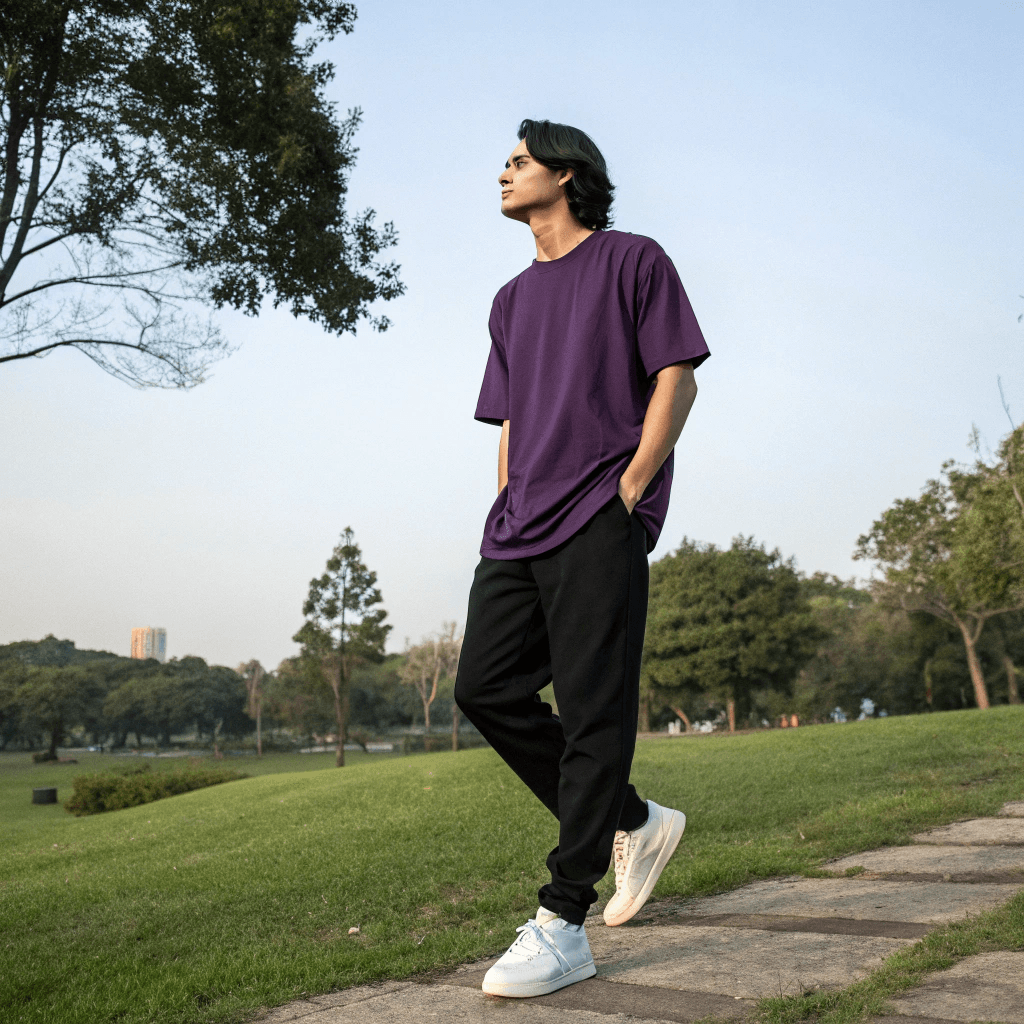 Purple Oversized Tshirt - Seassons