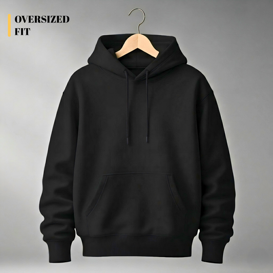 Shadow Black Oversized Hoodie