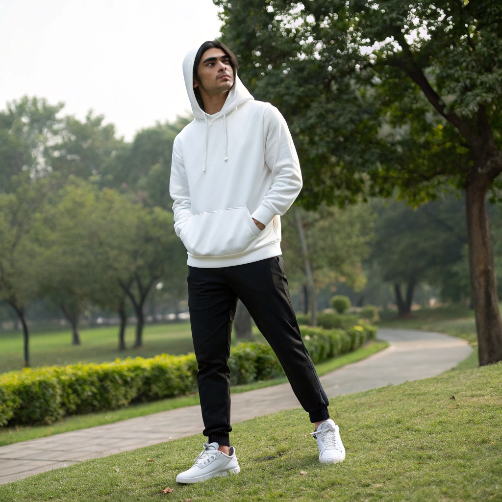 White Oversized Hoodie