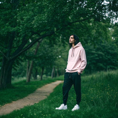 Pink Oversized Hoodie
