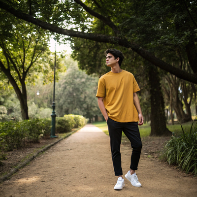 Golden Yellow Oversized Tshirt