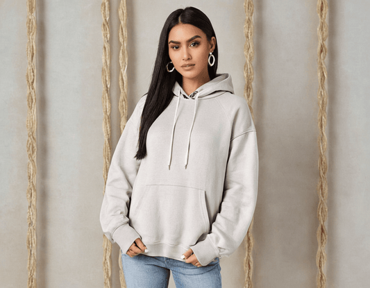White Oversized Hoodie - Seassons