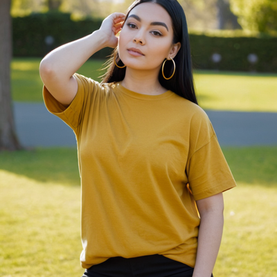 Golden Yellow Oversized Tshirt