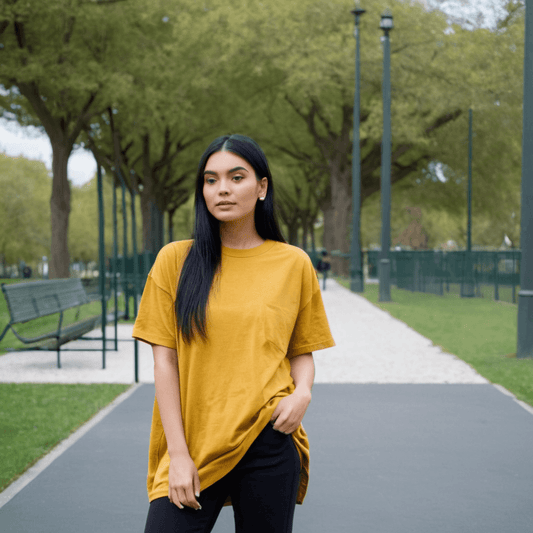 Golden Yellow Oversized Tshirt - Seassons