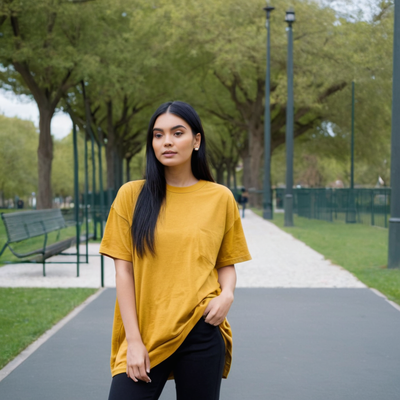 Golden Yellow Oversized Tshirt