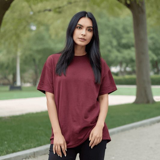 Maroon Oversized Tshirt - Seassons