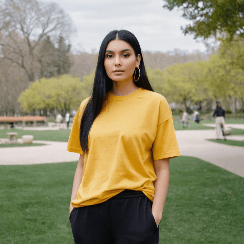 Mustard Yellow Oversized Tshirt - Seassons