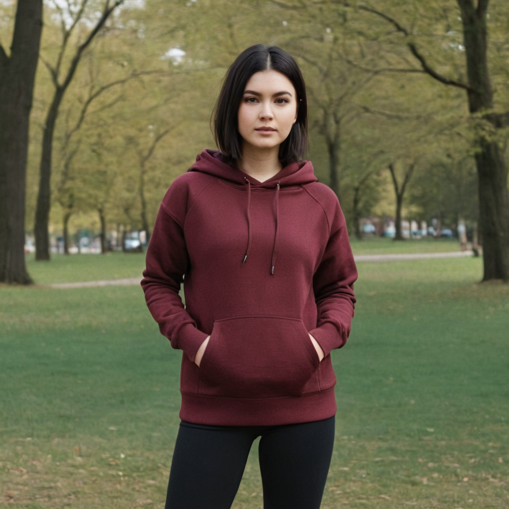 Maroon Oversized Hoodie