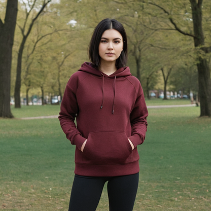 Maroon Oversized Hoodie