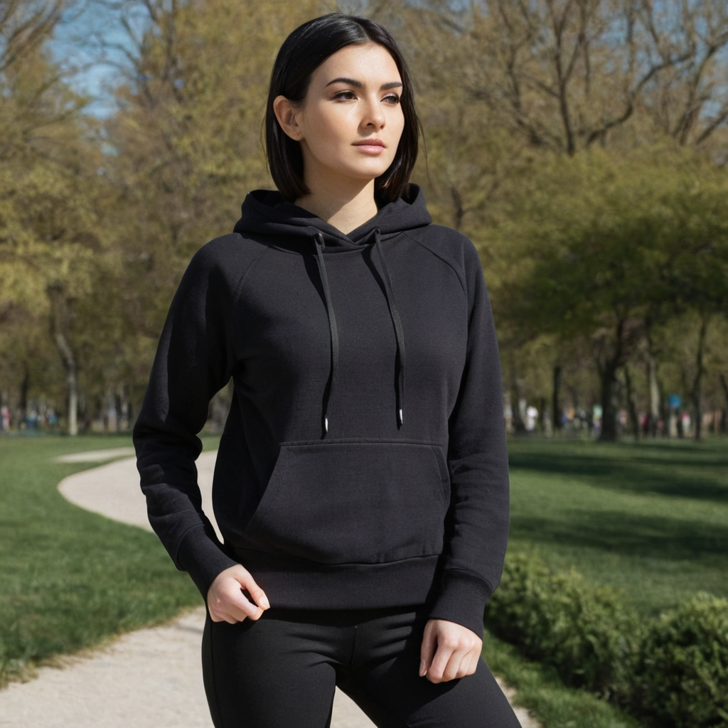 Shadow Black Oversized Hoodie