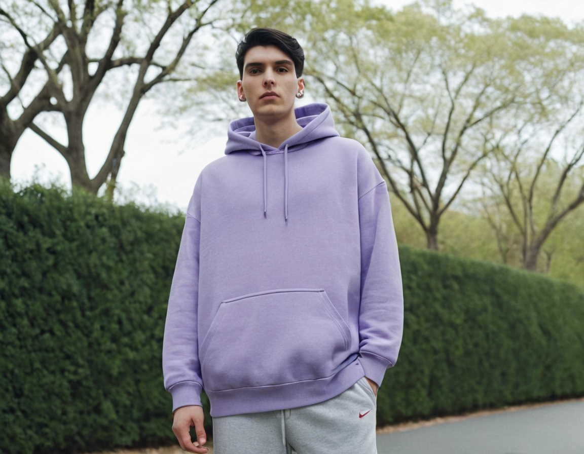 Lavender Oversized Hoodie