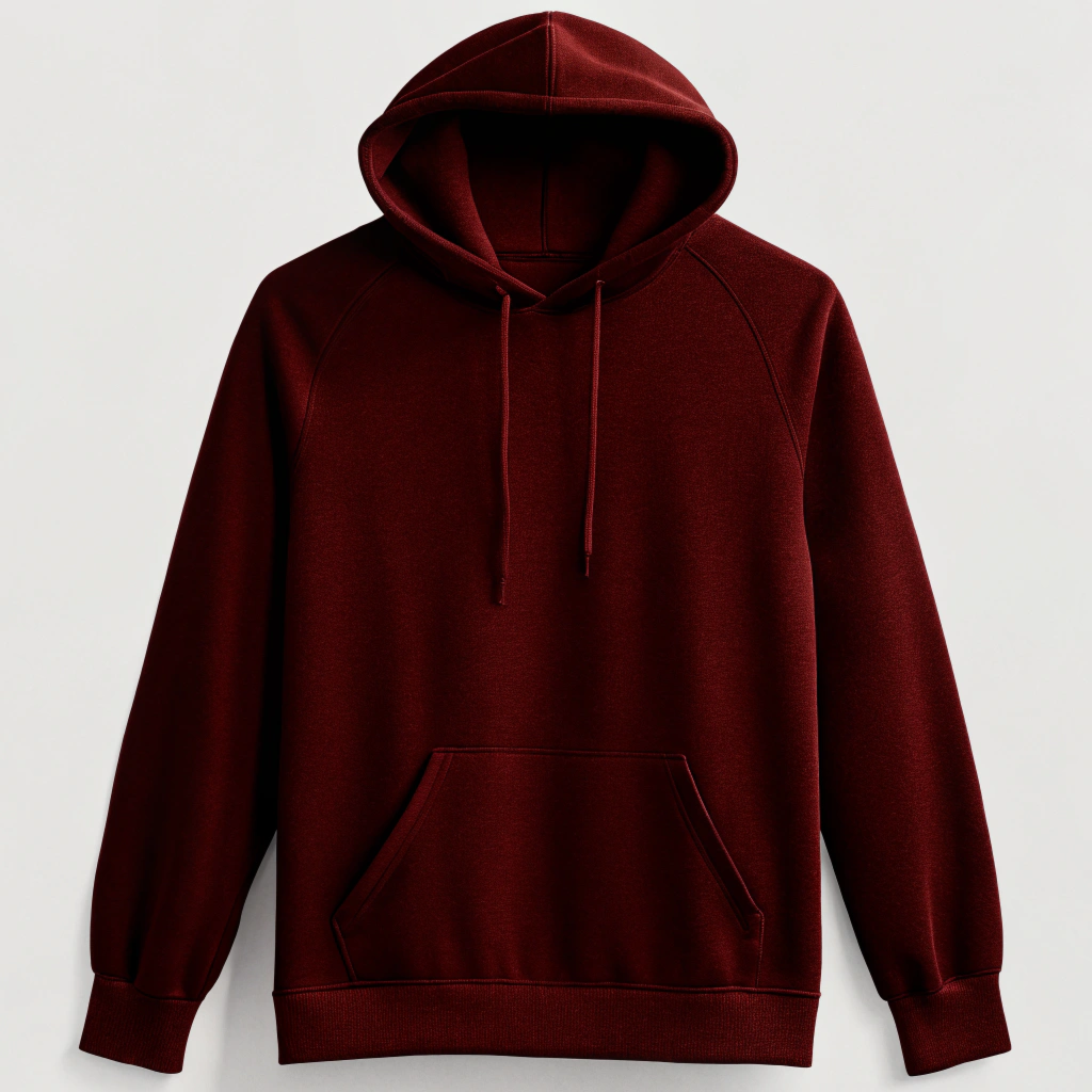 Maroon Oversized Hoodie