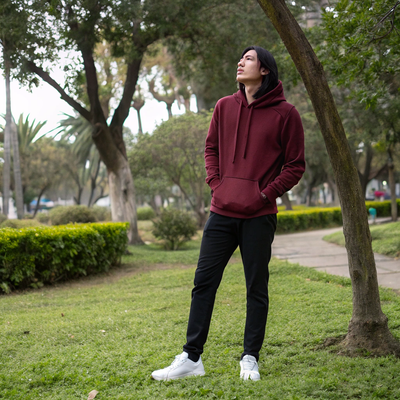 Maroon Oversized Hoodie