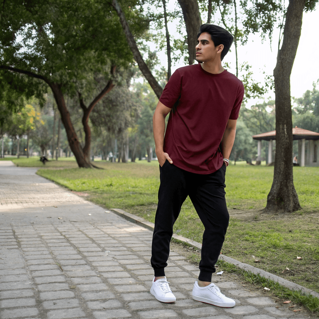 Maroon Oversized Tshirt - Seassons