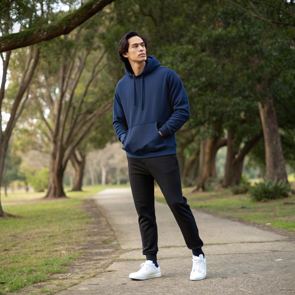 Midnight Blue Oversized Hoodie