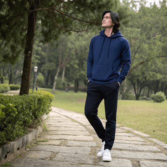 Navy Blue Oversized Hoodie - Seassons