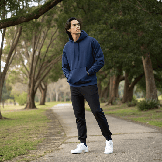 Navy Blue Oversized Hoodie - Seassons